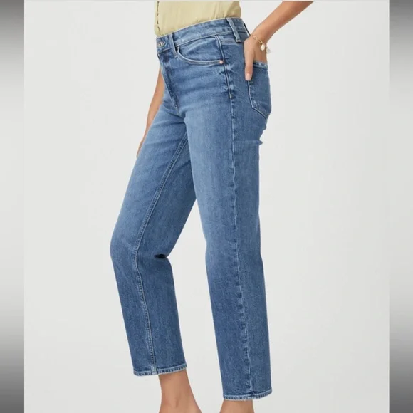 Paige Denim Sarah Straight Ankle Jeans - Picture 2 of 9